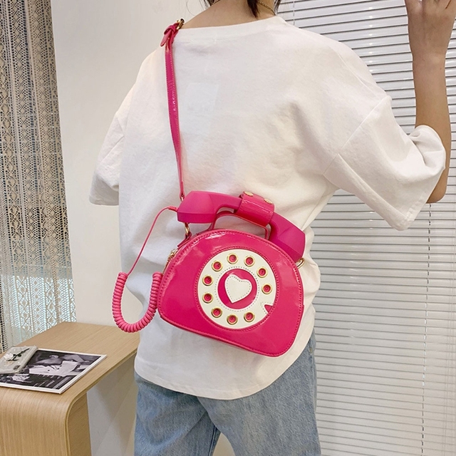 Słodka torba Crossbody na ramię dla kobiet – dziewczęce wzory w kształcie telefonu - Wianko - 27
