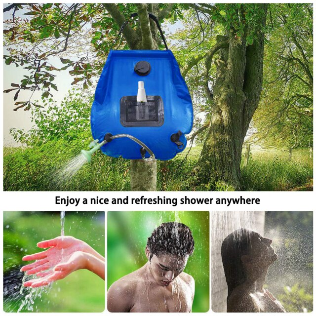 Przenośna torba na wodę słoneczną do kąpieli i prysznica, składana, 20L - Wianko - 5