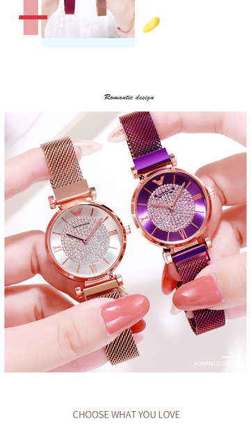 Zegarek damski Tephea Top marka luksusowy, kwarcowy, analogowy, z paskiem skórzanym - fioletowy z czerwonym przyciskiem rhinestone 2021 - Wianko - 2