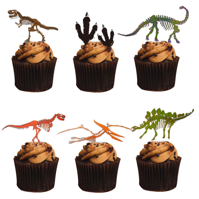 Dekoracja urodzinowa Fossil Dinosaur - talerze, kubki, serwetki, banner - Wianko - 9