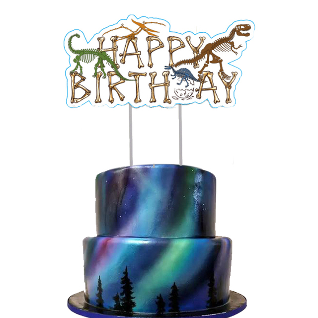 Dekoracja urodzinowa Fossil Dinosaur - talerze, kubki, serwetki, banner - Wianko - 8