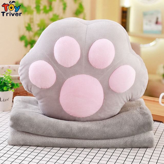 Pluszowy pies-kot: przenośny pazur, poduszka, lalka dla dziecka, w kształcie ręki, podgrzewana, do samochodu, biura, nap, dywan - prezent urodzinowy - Wianko - 12