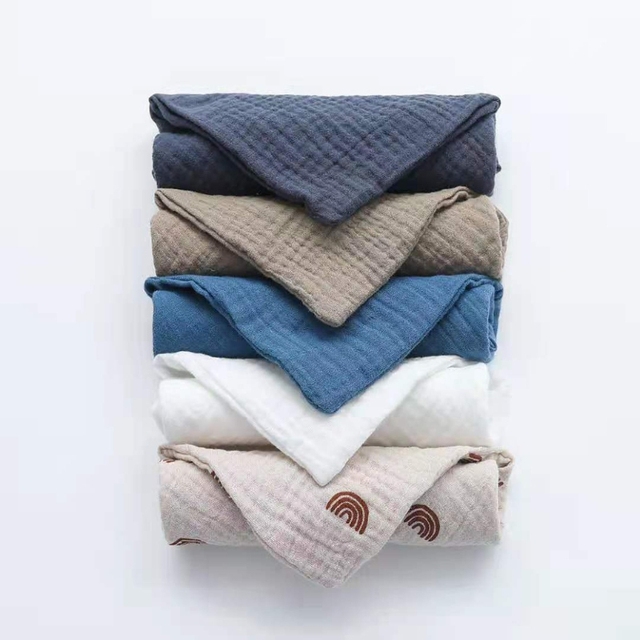 5 sztuk ręczników kwadratowych dla niemowląt z bawełny i muślinu - Wianko - 5