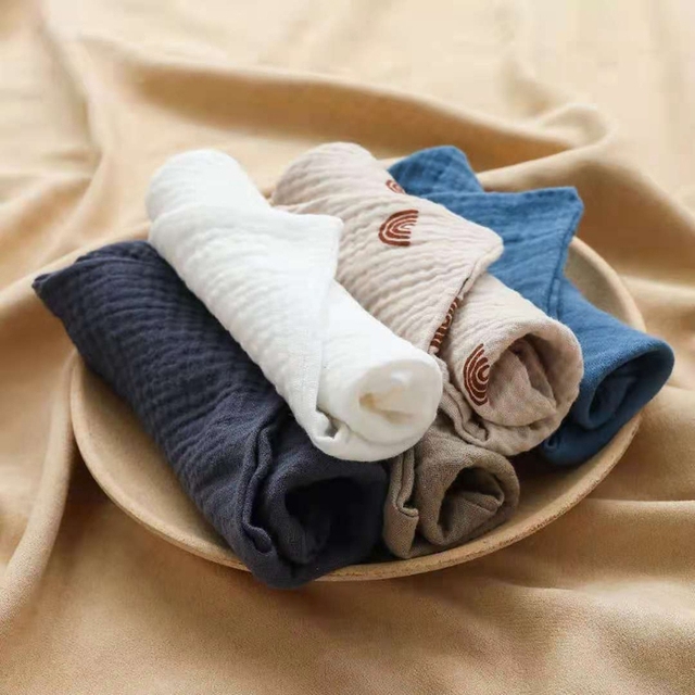 5 sztuk ręczników kwadratowych dla niemowląt z bawełny i muślinu - Wianko - 2