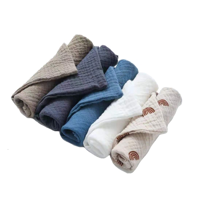 5 sztuk ręczników kwadratowych dla niemowląt z bawełny i muślinu - Wianko - 9
