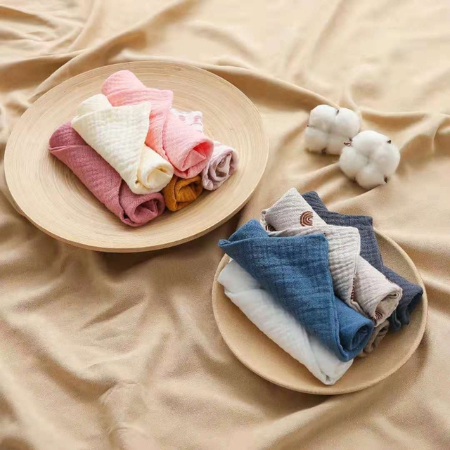 5 sztuk ręczników kwadratowych dla niemowląt z bawełny i muślinu - Wianko - 11