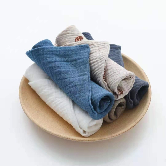 5 sztuk ręczników kwadratowych dla niemowląt z bawełny i muślinu - Wianko - 8