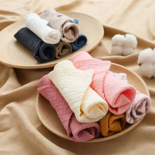 5 sztuk ręczników kwadratowych dla niemowląt z bawełny i muślinu - Wianko - 3
