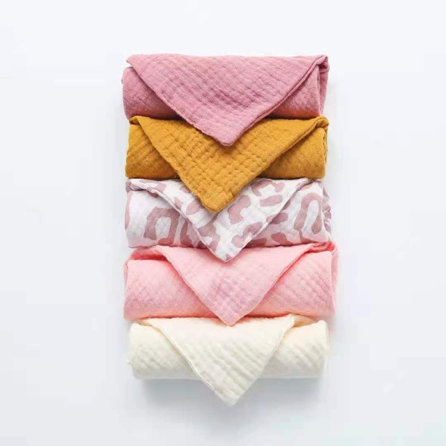5 sztuk ręczników kwadratowych dla niemowląt z bawełny i muślinu - Wianko - 7