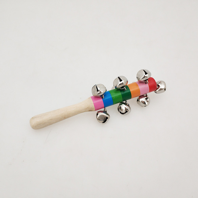 Instrument muzyczny - kolorowy drewniany mały pionowy dzwonek Orff wczesna edukacja - Wianko - 3