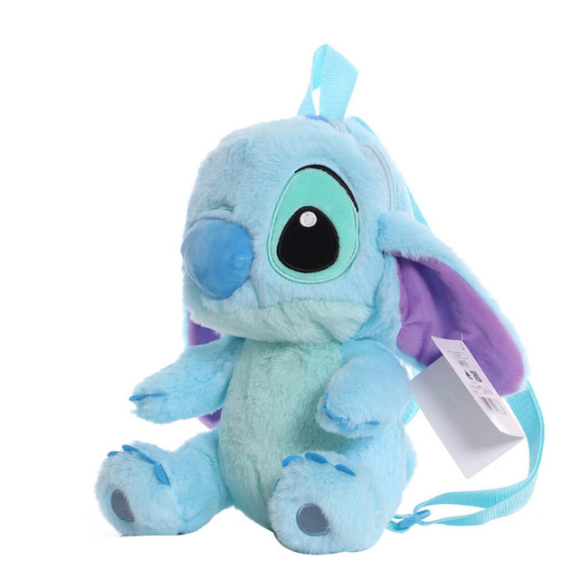 Pluszowy plecak Disney Stitch dla dzieci w przedszkolu - torba Kawaii Plushie dla 3-7 lat - Wianko - 2