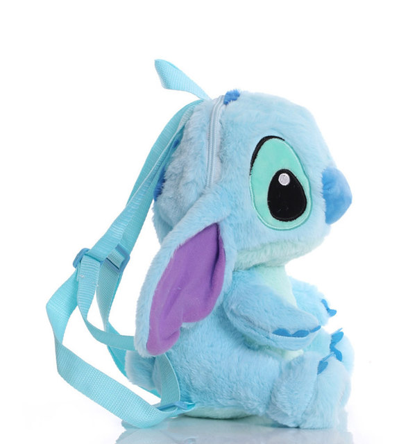 Pluszowy plecak Disney Stitch dla dzieci w przedszkolu - torba Kawaii Plushie dla 3-7 lat - Wianko - 4