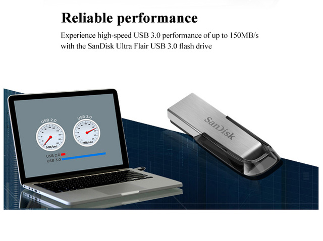 SanDisk pamięć USB CZ73 16GB/32GB/64GB/128GB - szybka, mini pendrive Flash USB 2.0 dla komputera - Wianko - 2