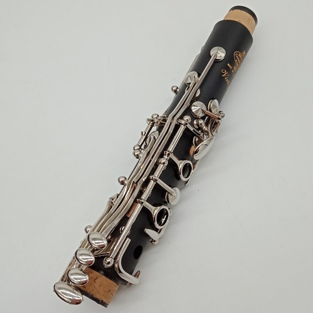 Profesjonalny klarnet vintage Fancier klub bakelit Bb, posrebrzane klawisze, 17 klawiszy, ustniki darmowa wysyłka - Wianko - 7