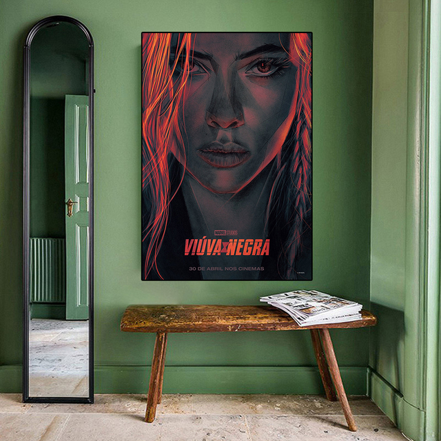 Obraz na płótnie Marvel - Czarna Wdowa z Avengers. Dekoracyjny plakat do salonu i dekoracji domu - Wianko - 7