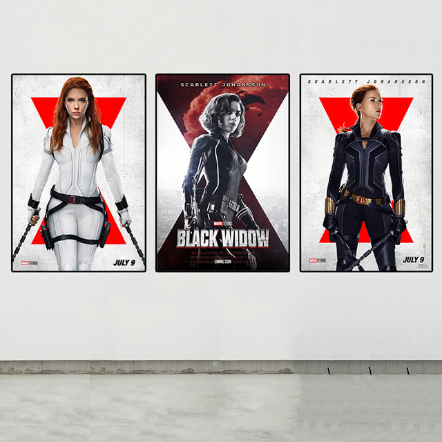 Obraz na płótnie Marvel - Czarna Wdowa z Avengers. Dekoracyjny plakat do salonu i dekoracji domu - Wianko - 4