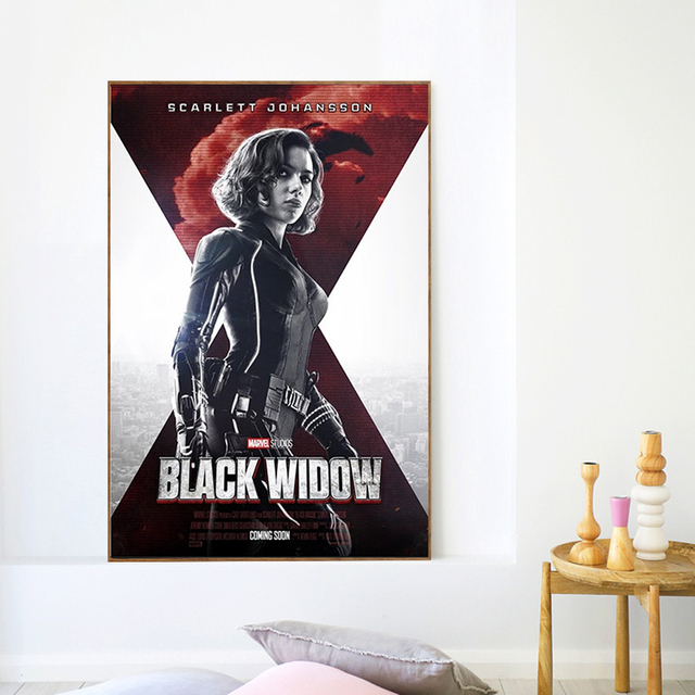 Obraz na płótnie Marvel - Czarna Wdowa z Avengers. Dekoracyjny plakat do salonu i dekoracji domu - Wianko - 5