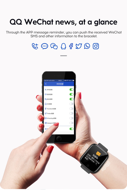 Inteligentny zegarek sportowy z monitorowaniem aktywności fizycznej, pulsometrem i ciśnieniomierzem dla androida i iOS – zegarek cyfrowy dla kobiet i mężczyzn - Wianko - 19