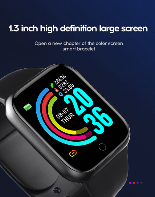 Inteligentny zegarek sportowy z monitorowaniem aktywności fizycznej, pulsometrem i ciśnieniomierzem dla androida i iOS – zegarek cyfrowy dla kobiet i mężczyzn - Wianko - 7
