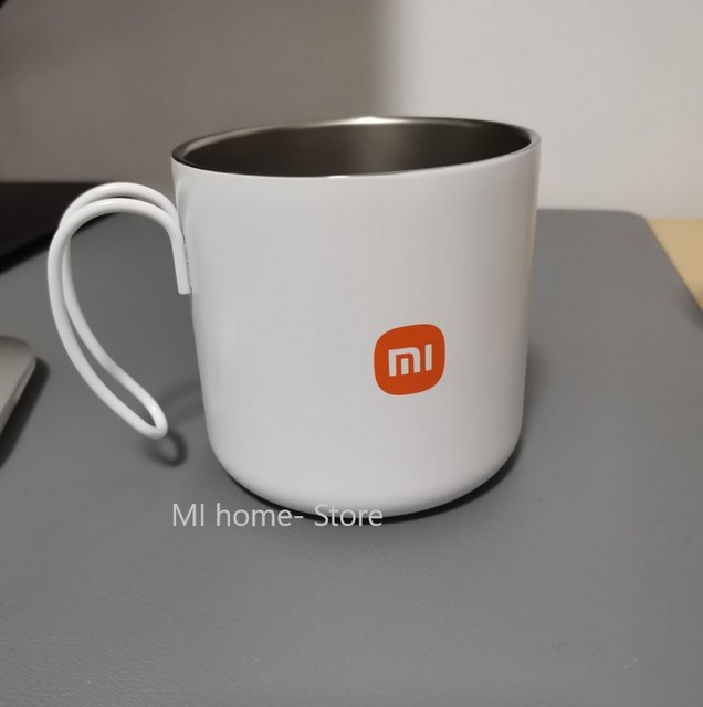 Niestandardowy kubek Xiaomi Cup z kubkiem ze stali nierdzewnej, biały, wielokrotnego użytku, idealny do herbaty, kawy, mrożonych napojów, podróży i turystyki - Nowość 2021 - Wianko - 3