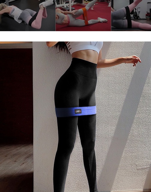 Pasek do jogi Unisex do ćwiczeń gumką odporne na rozciąganie, Hip i udo, wykonane z tkaniny fitness Gym - Wianko - 5