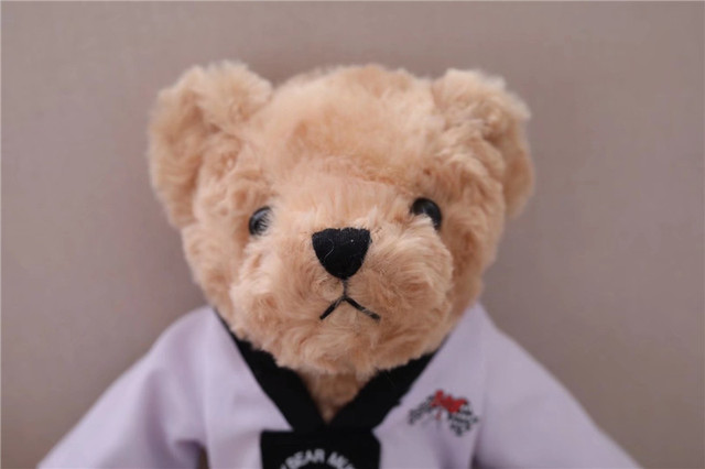 Miękki miś pluszowy w ubranku taekwondo - para niedźwiedzi, 35cm - Wianko - 8
