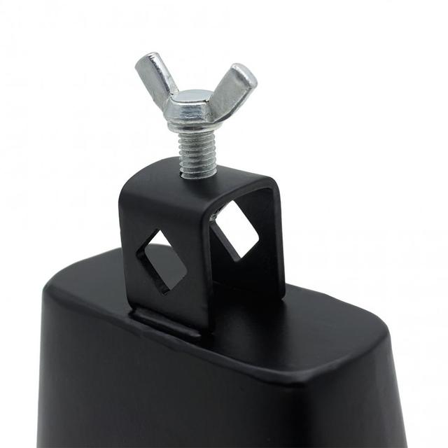 8-calowy czarny metalowy dzwon krowy, mosiądz - spersonalizowane przez instrument perkusyjny - Wianko - 7
