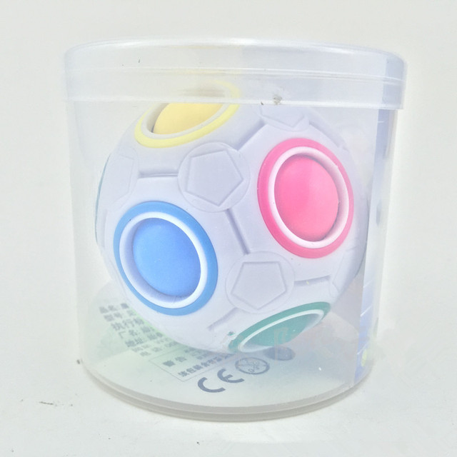 Magiczna kostka piłka nożna puzzle antystresowa kreatywna dla dzieci - tęczowa forma do zabawy - Wianko - 6