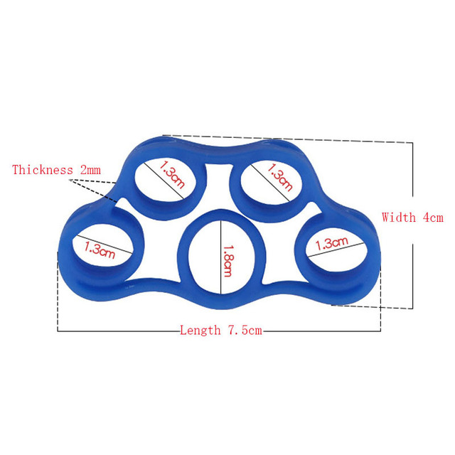 Silikonowy palec ekspander - trener chwytak, ćwiczenia ręczne, nadgarstek, taśmy oporowe, przenośny sprzęt do ćwiczeń - Wianko - 14