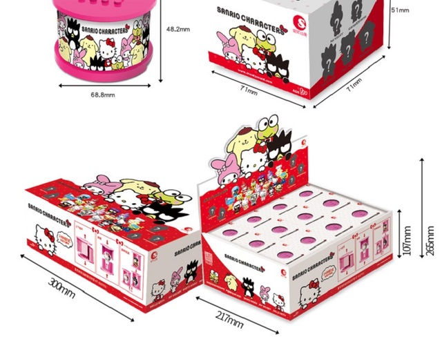 Oficjalne pudełko z niespodzianką Hello Kitty z okazji 45. Rocznicy - Kolekcja figurki Anime - Wianko - 9