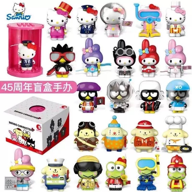 Oficjalne pudełko z niespodzianką Hello Kitty z okazji 45. Rocznicy - Kolekcja figurki Anime - Wianko - 7