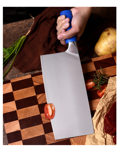 Nóż kuchenny z kompozytowej stali, wysoka twardość, do mięsa, kości i warzyw - Wianko - 9