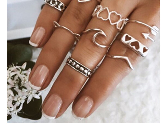 Pierścionki ZHINI Boho Vintage złote - zestaw pierścieni Knuckle dla kobiet, nowy wzór geometryczny z czarnym kryształem - biżuteria prezent Femme Bijoux - Wianko - 10
