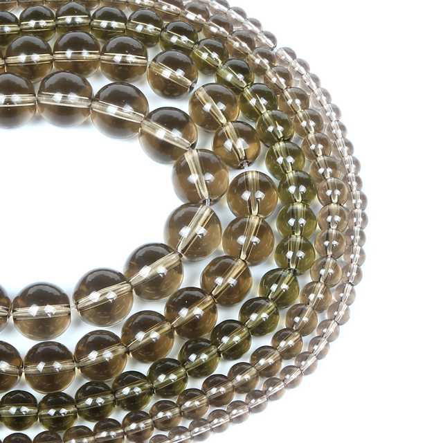 Koraliki brązowe z kamienia naturalnego - okrągłe, luźne, szklane ozdoby do biżuterii (4/6/8/10/12 MM) - Wianko - 3