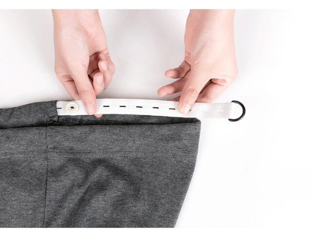 Nowe spodnie ciążowe dla kobiet w dużej rozmiarówce, regulowane, cienkie, miękkie, wysokiej talii - Wianko - 2
