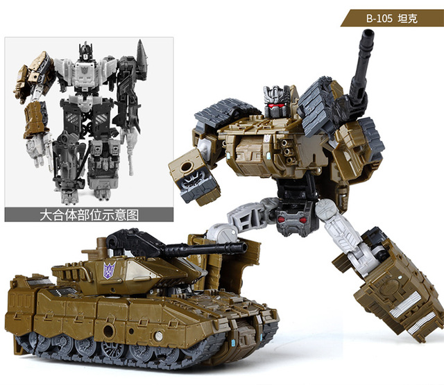 Figurka zabawka Transformer HaiZhiXing 5w1 - Bruticus G1 końcowa transformacja, model zdeformowany autobot robot KO - Wianko - 4