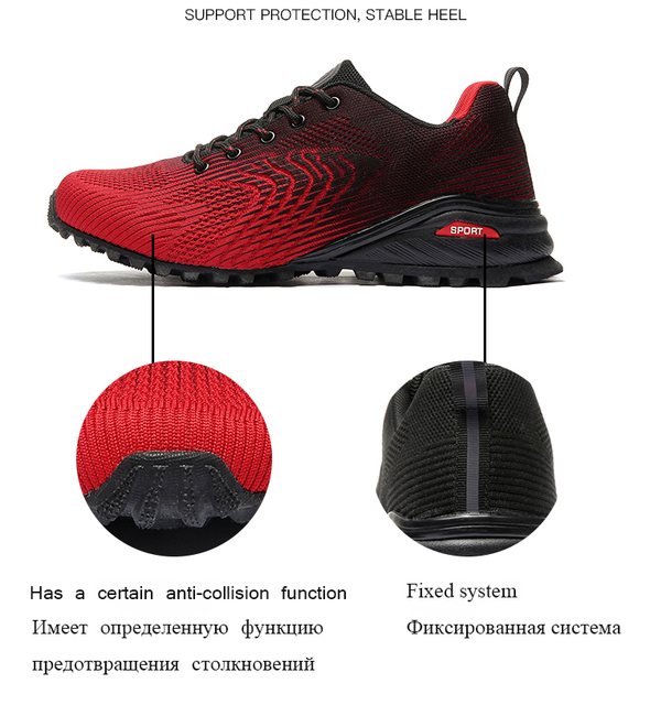 Męskie buty do biegania na drodze z amortyzacją - sportowe trampki antypoślizgowe dla mężczyzn 40-50 - Wianko - 3