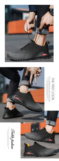 Męskie buty do biegania na drodze z amortyzacją - sportowe trampki antypoślizgowe dla mężczyzn 40-50 - Wianko - 21