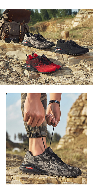 Męskie buty do biegania na drodze z amortyzacją - sportowe trampki antypoślizgowe dla mężczyzn 40-50 - Wianko - 10