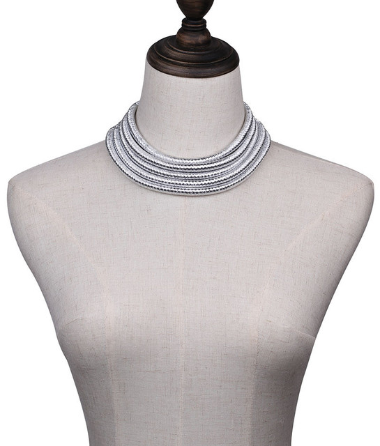 Naszyjnik Choker Maxi Boho Rope Chain Collar dla kobiet - Wianko - 9