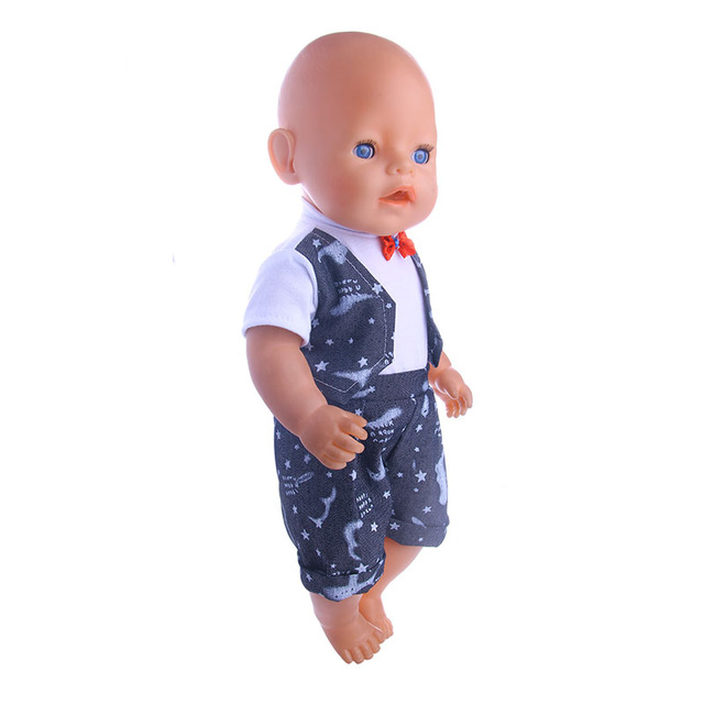 Ubranka dla lalki - kombinezon dwuczęściowy, imitacja, 18 Cal American & 43Cm Baby noworodki, nasze pokolenie - Wianko - 2