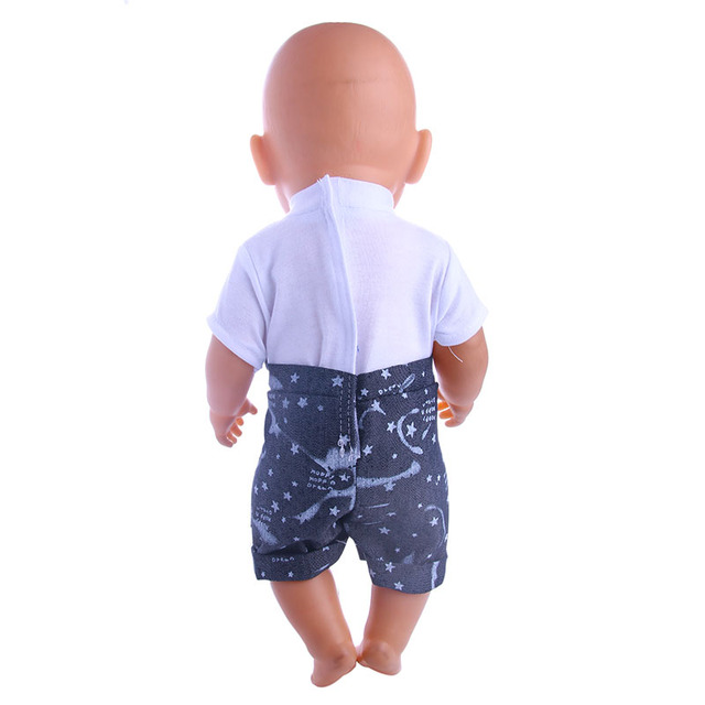 Ubranka dla lalki - kombinezon dwuczęściowy, imitacja, 18 Cal American & 43Cm Baby noworodki, nasze pokolenie - Wianko - 3