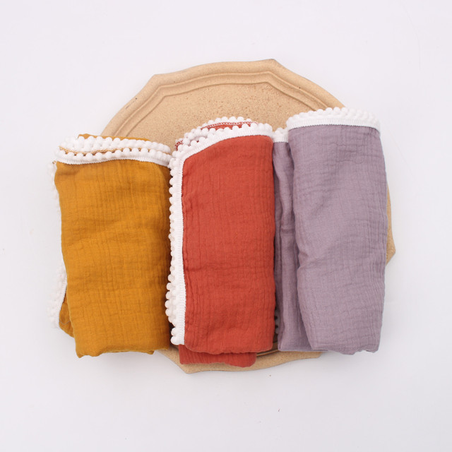 Otulaczek ręcznik dla niemowląt bawełna gaza muślin koce stałe - Wianko - 3