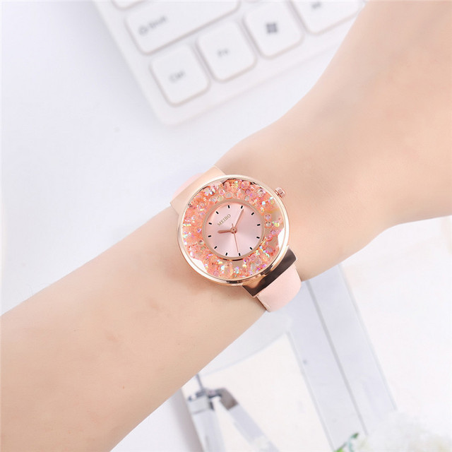 Luksusowy zegarek damski z projektantem kwarcowym na pasku skórzanej - Wianko - 13