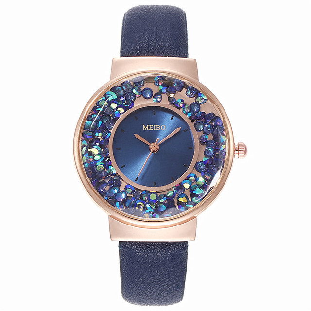 Luksusowy zegarek damski z projektantem kwarcowym na pasku skórzanej - Wianko - 11
