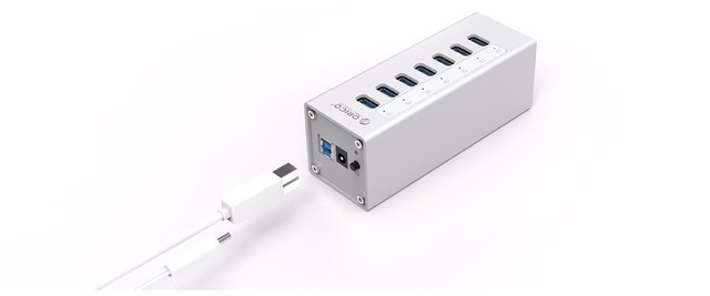 ORICO A3H7: Nowy, szybki aluminium USB3.0 rozgałęźnik Hub 7-Port USB 3.0 Hub - Wianko - 5