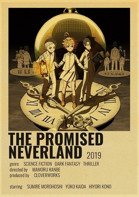 Plakat Retro klasyczny Anime japońskie Anime kolekcja Obiecany Neverland Hayao Miyazaki komiks pokój ozdobny obraz -> Plakat Retro japońskiego Anime Obiecany Neverland Hayao Miyazaki - Wianko - 40