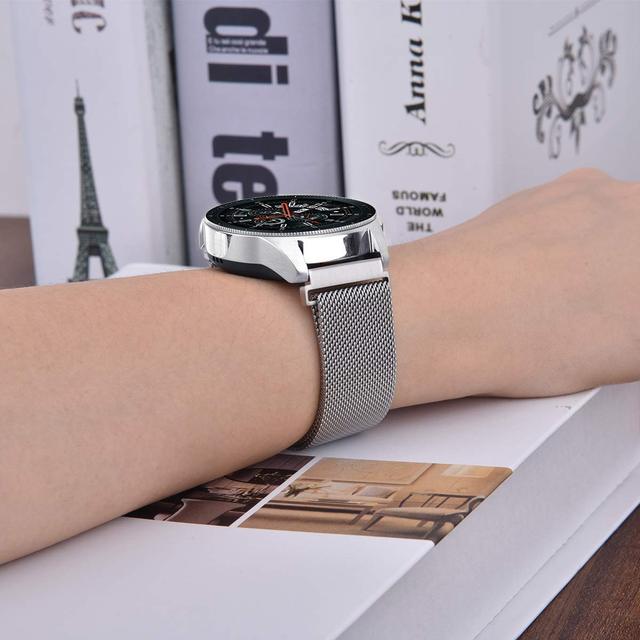 Pasek do zegarka Samsung Galaxy 4 Klasyczny/3 45mm Aktywny 2/46mm/42mm Biegów S3, Huawei GT/2/2e/Pro - 20mm 22mm Bransoletka Magnetyczna - Wianko - 2