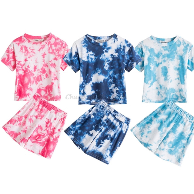 Zestaw 2 sztuk letnich piżam satynowych dla dziewczynek 3-14 lat - Wianko - 13