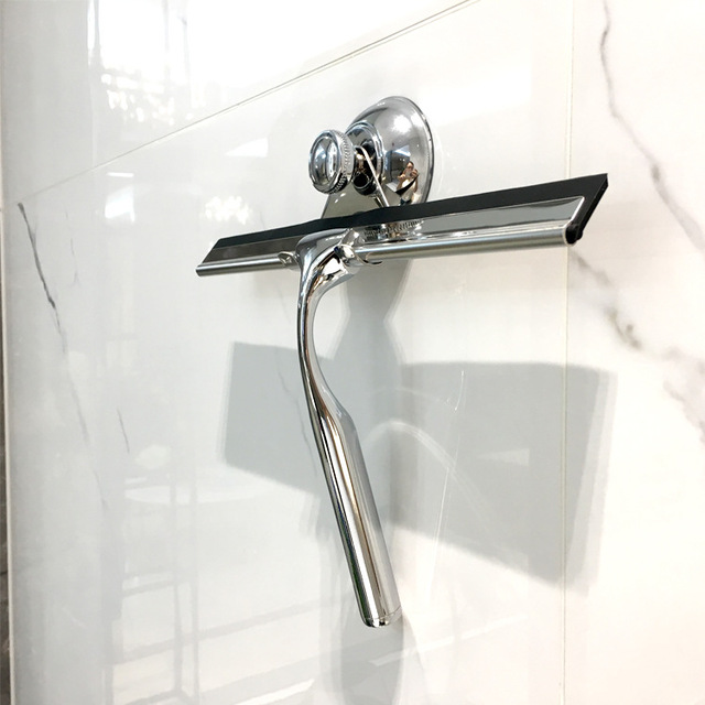 Ściągaczka silikonowa do prysznica i lustra ze stali nierdzewnej - Wianko - 14